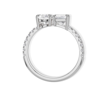 toi et moi engagement ring​