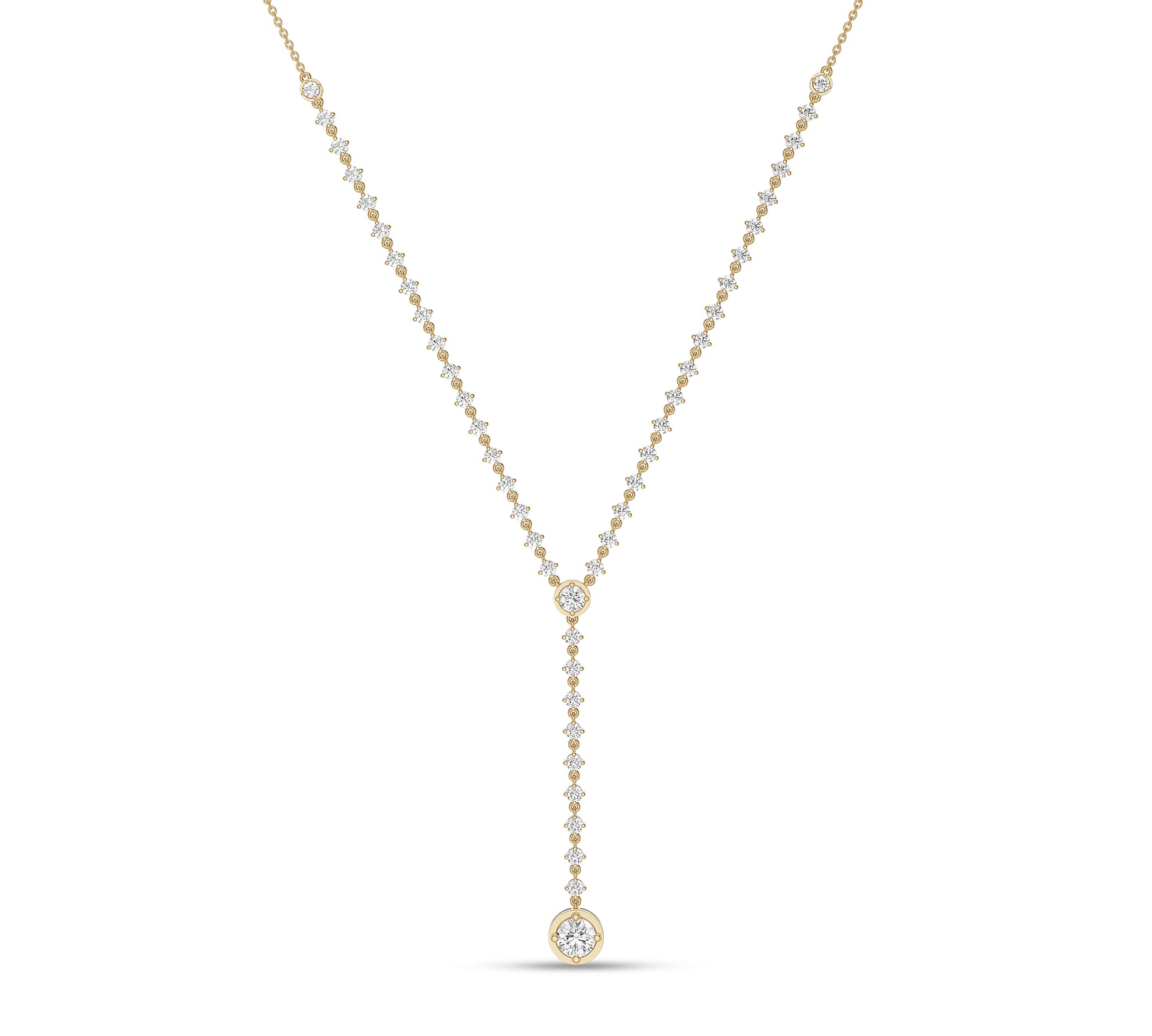 gold lariat necklace