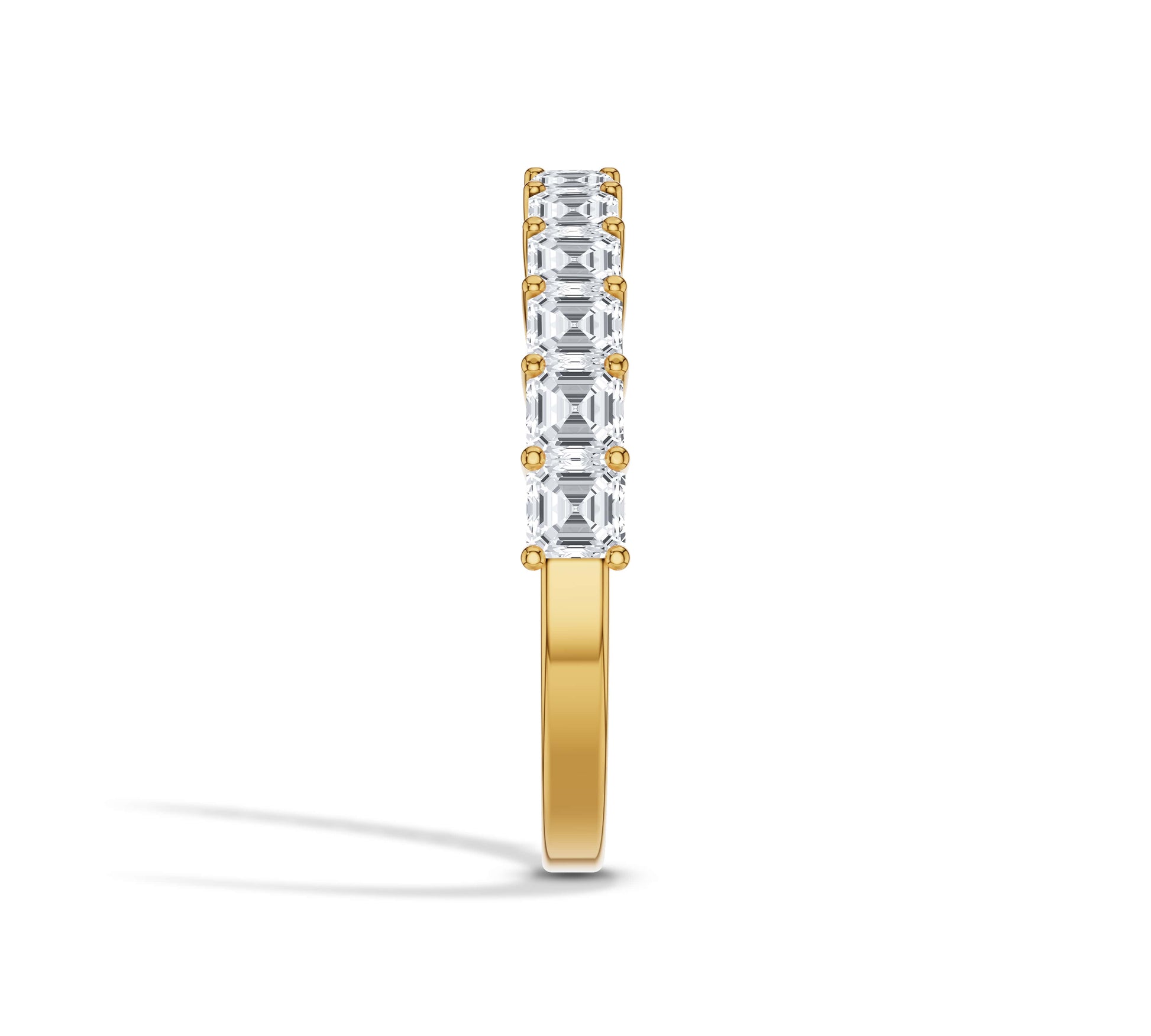 asscher cut eternity band​ for her
