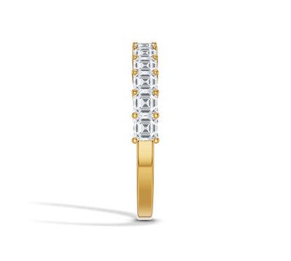 asscher cut eternity band​ for her