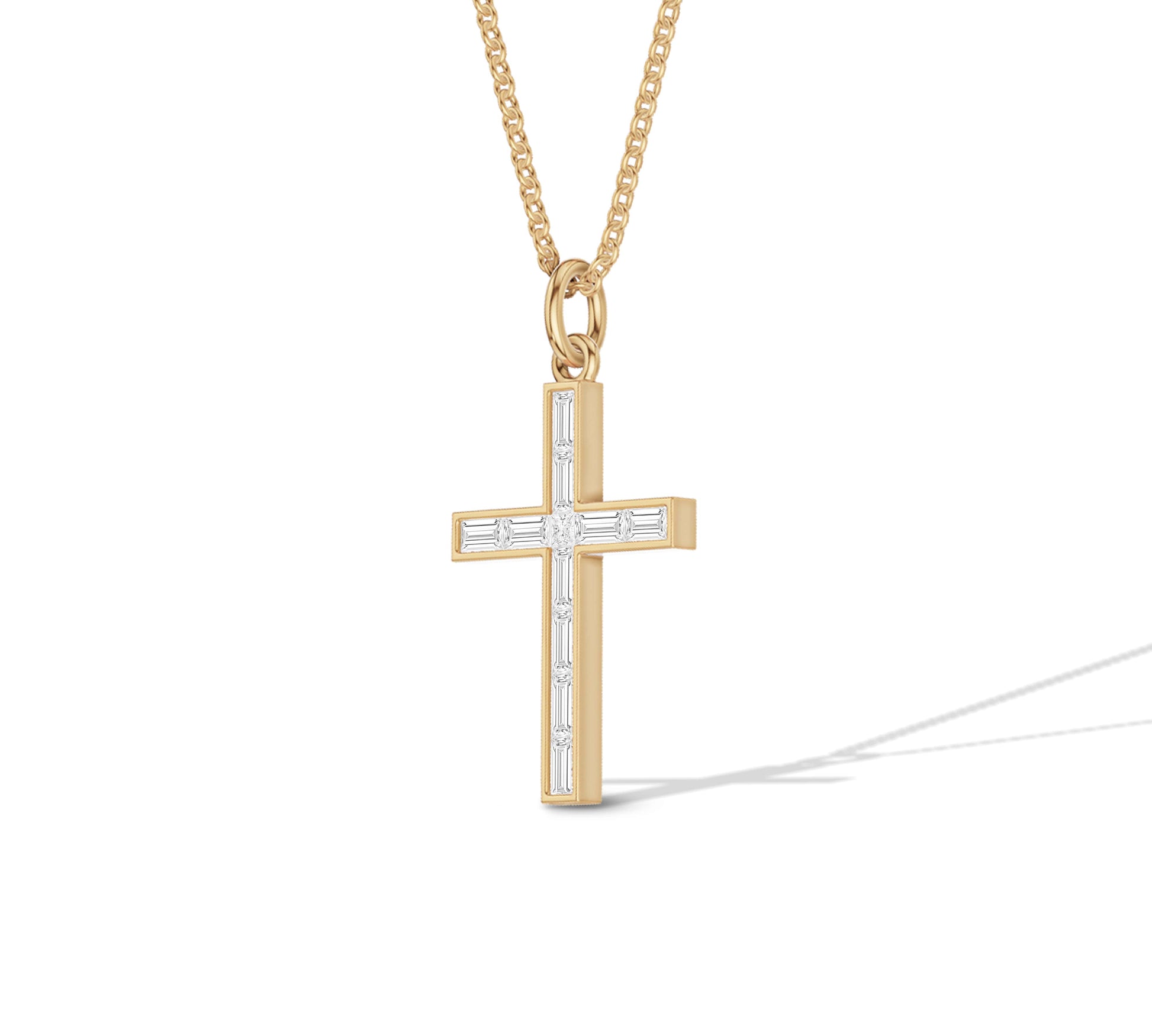 baguette diamond cross​