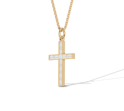 baguette diamond cross​