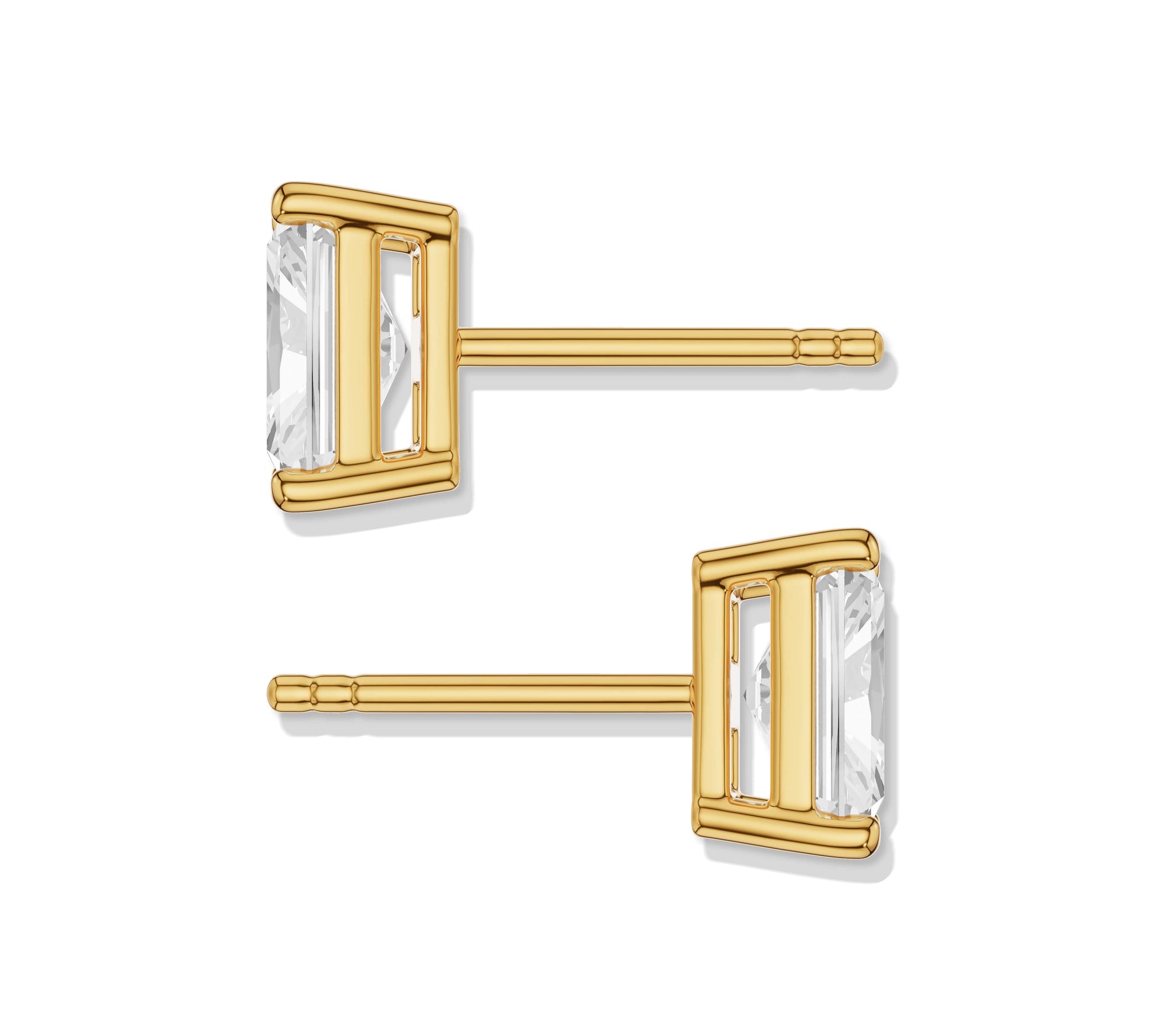 Elegant radiant gold earrings