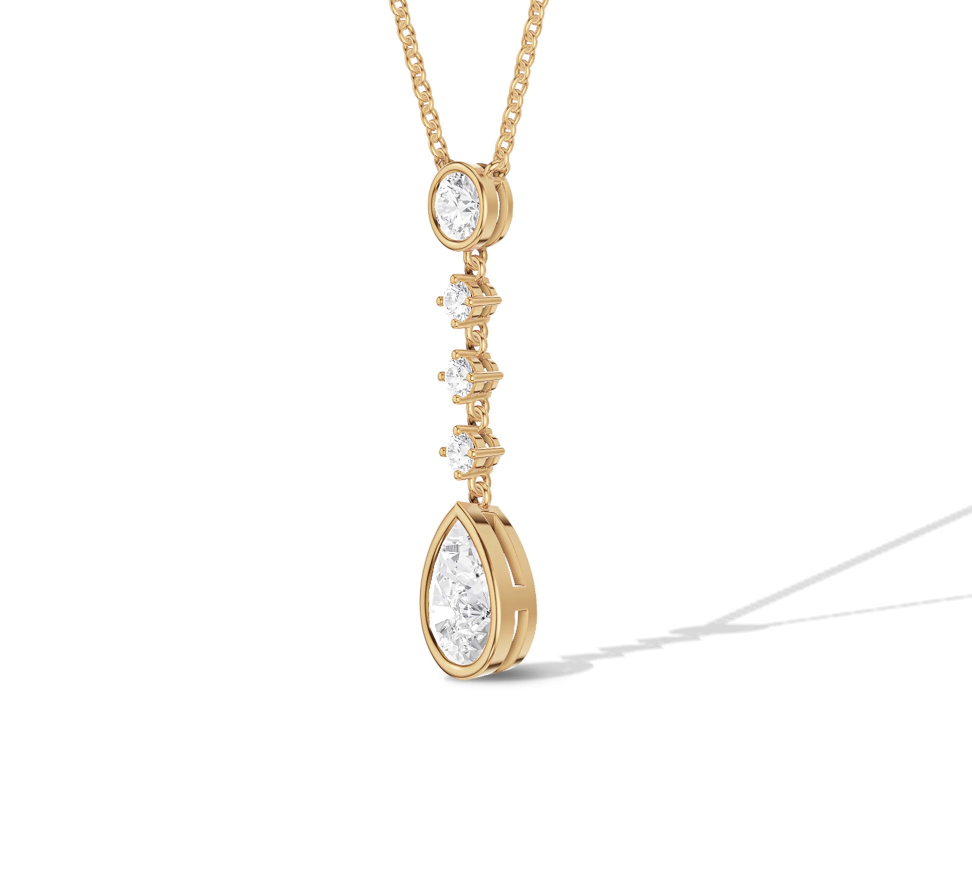 moissanite lariat necklace
