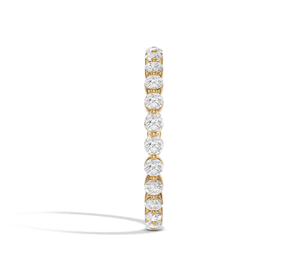 2mm Round Diamond Eternity Wedding Band