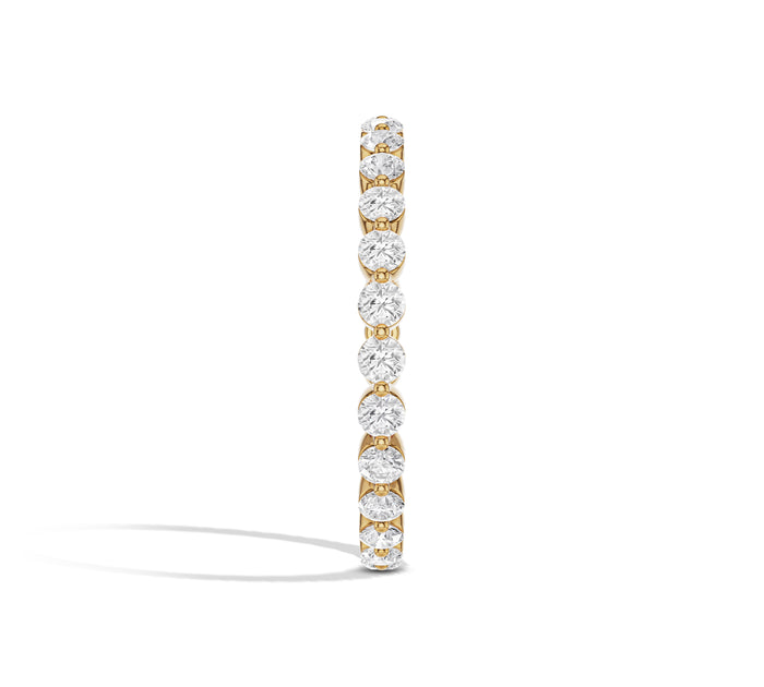 2mm Round Diamond Eternity Wedding Band