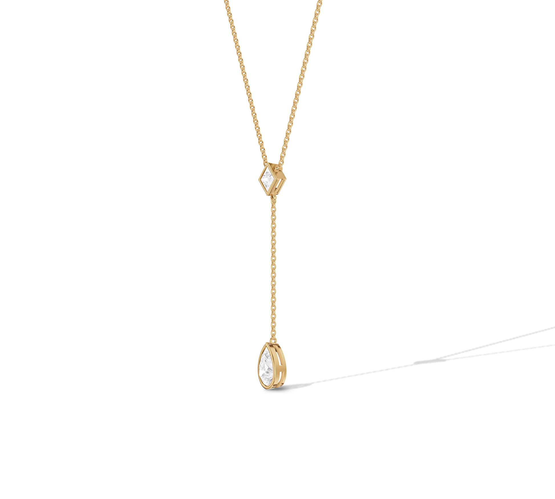 lariat necklace gold