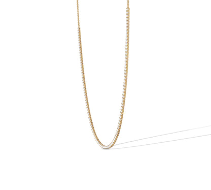 Luxury bridal necklace in classic tennis style