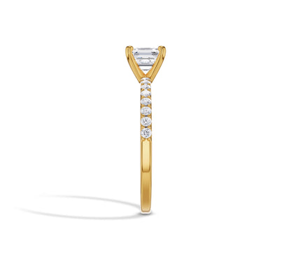 engageent ring with pave diamonds​