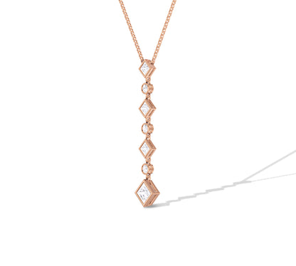 gold necklace pendant with princess