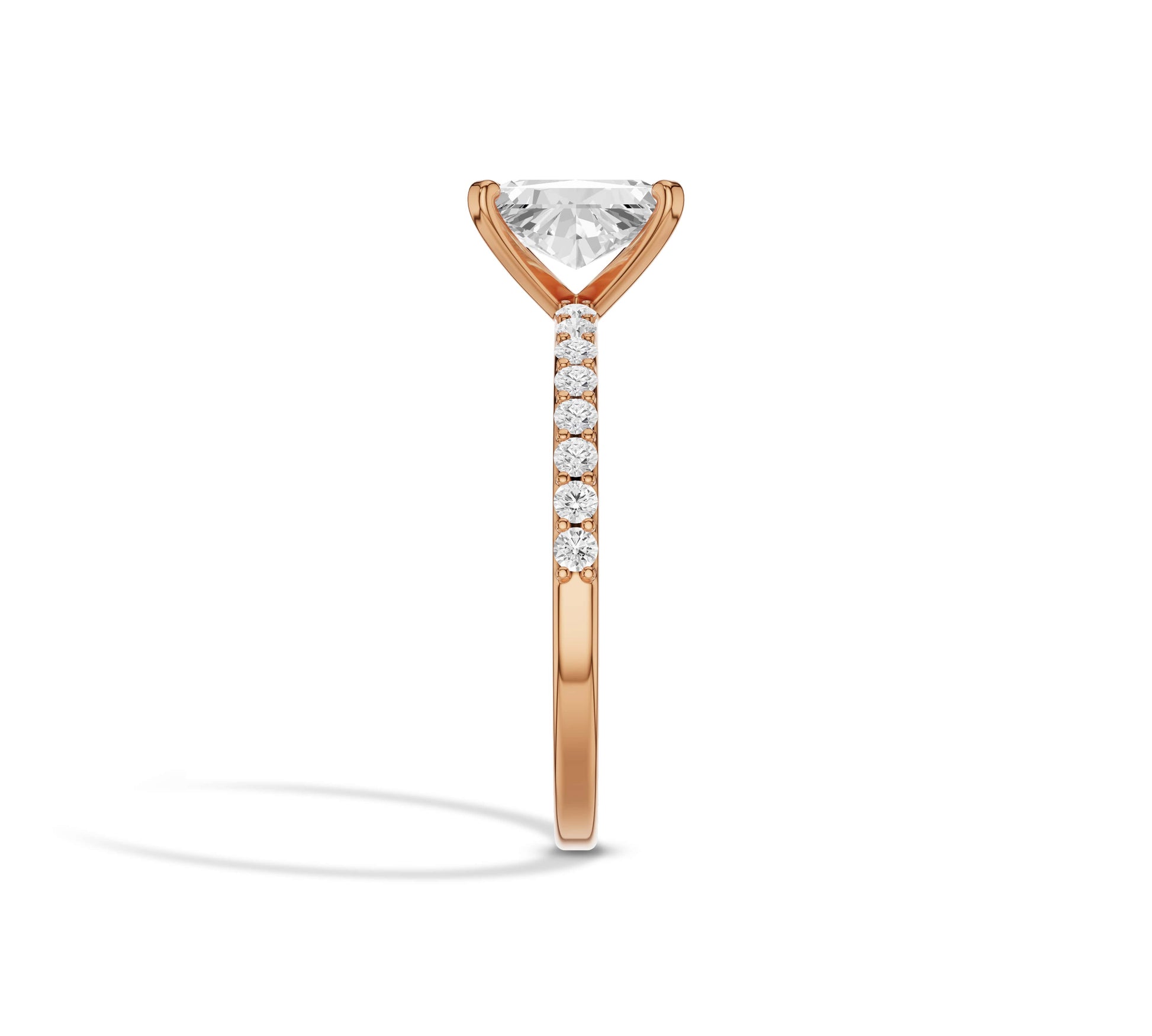 radiant cut engagement rings solitaire