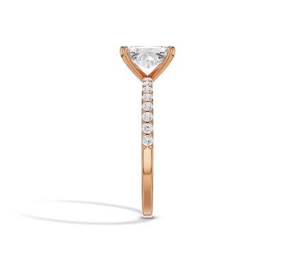radiant cut engagement rings solitaire