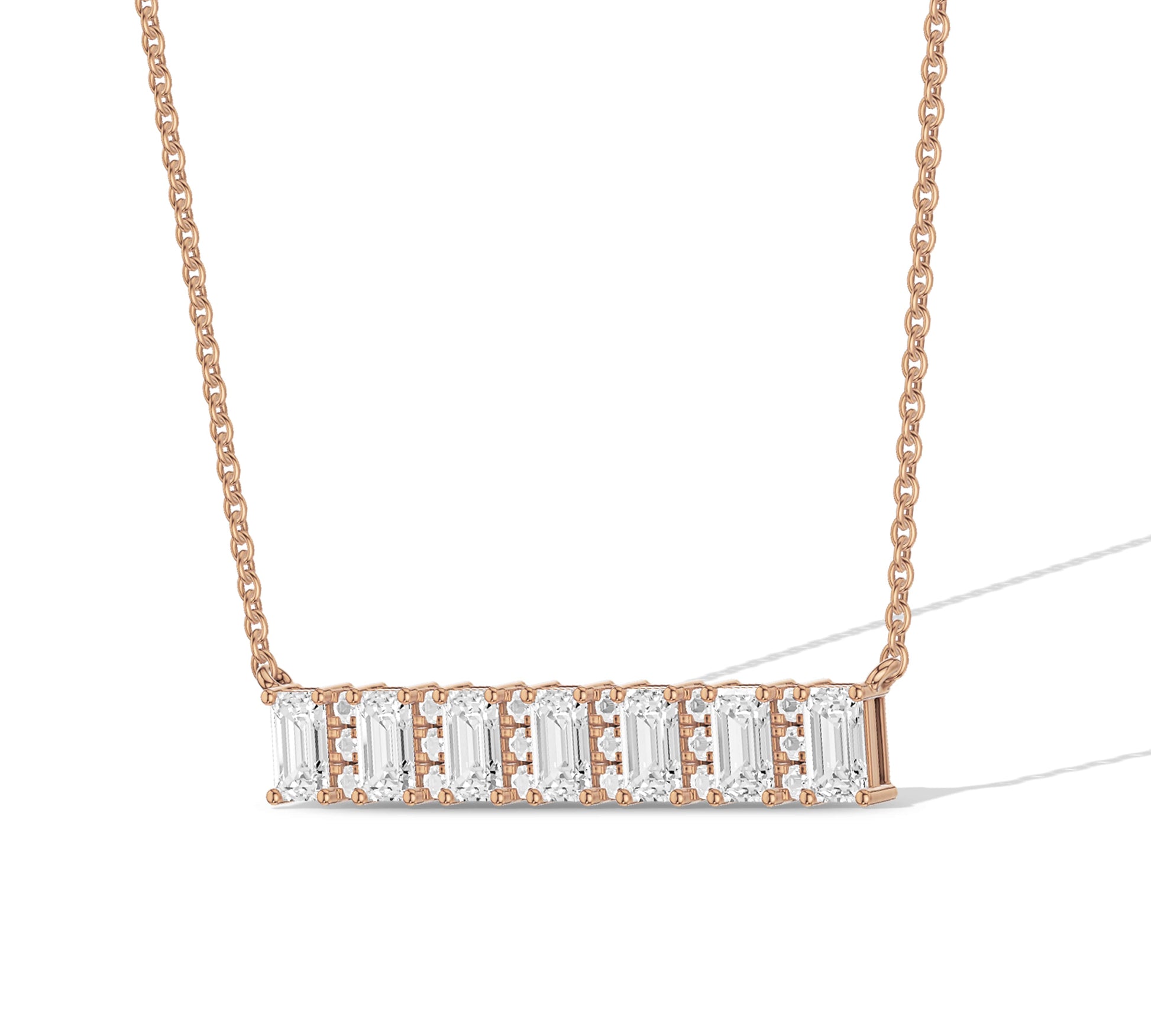 Statement bar necklace with clean design