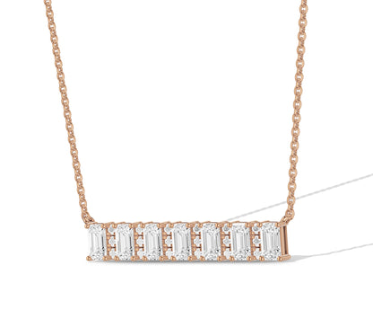 Statement bar necklace with clean design