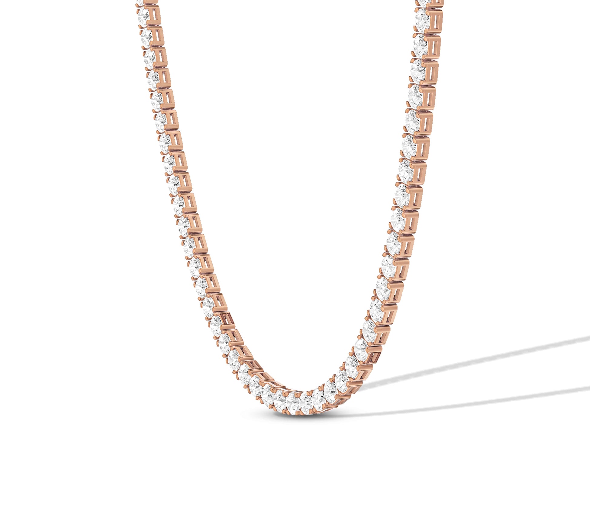 moissanite tennis necklace
