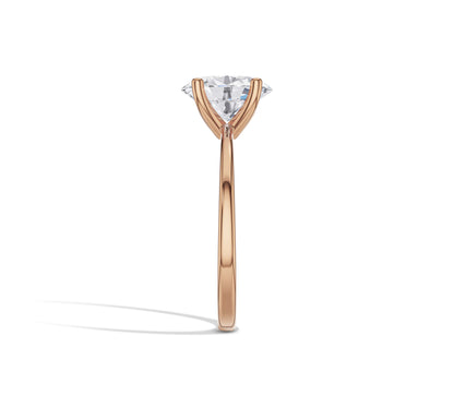 four prong oval engagement ring
