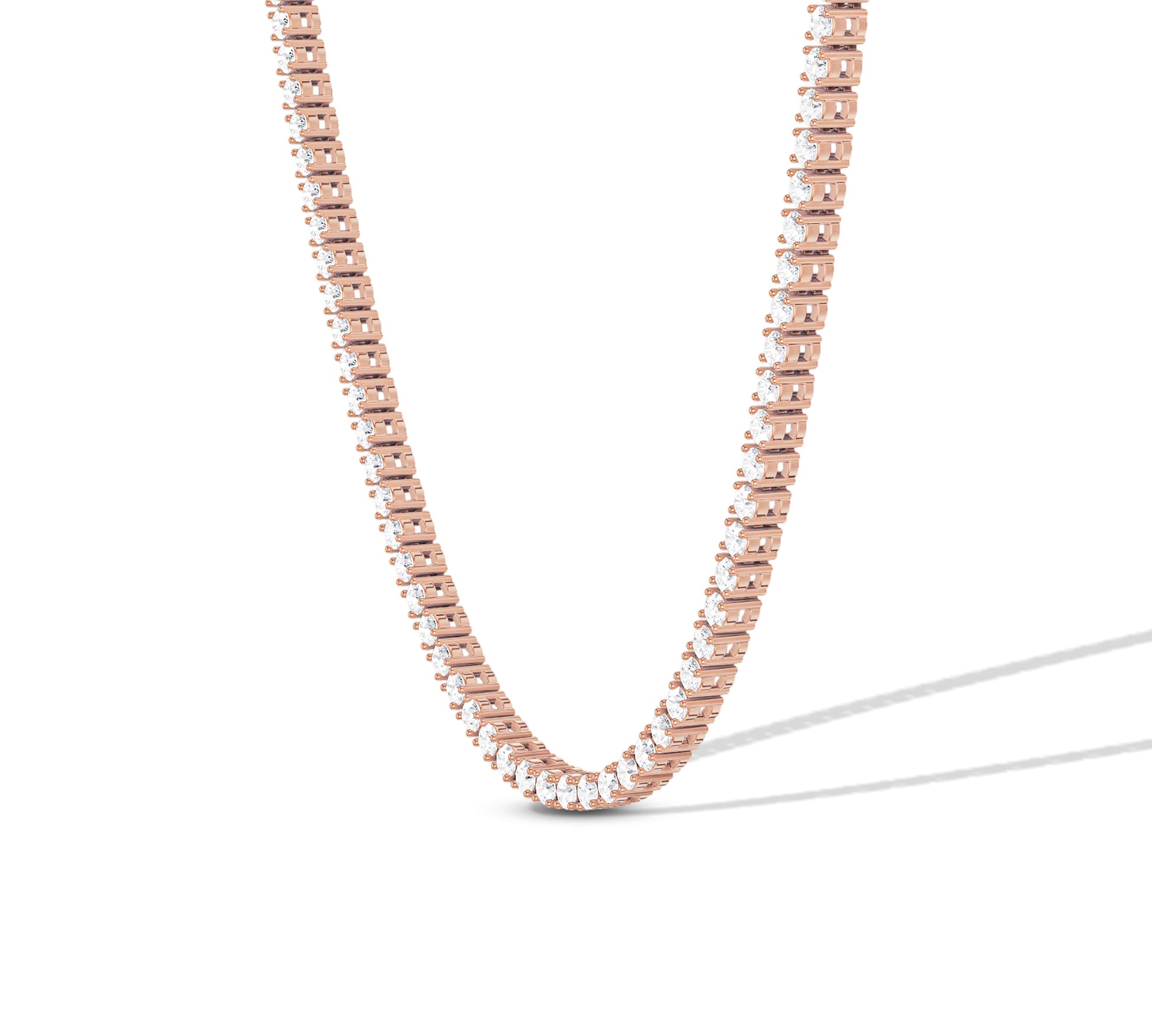 real lab grown diamond necklace​