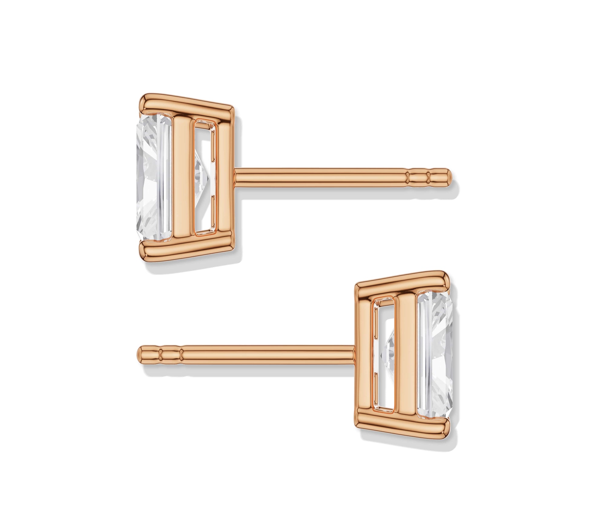 Modern style radiant earrings