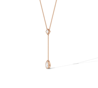 Y lariat necklace gold​ 