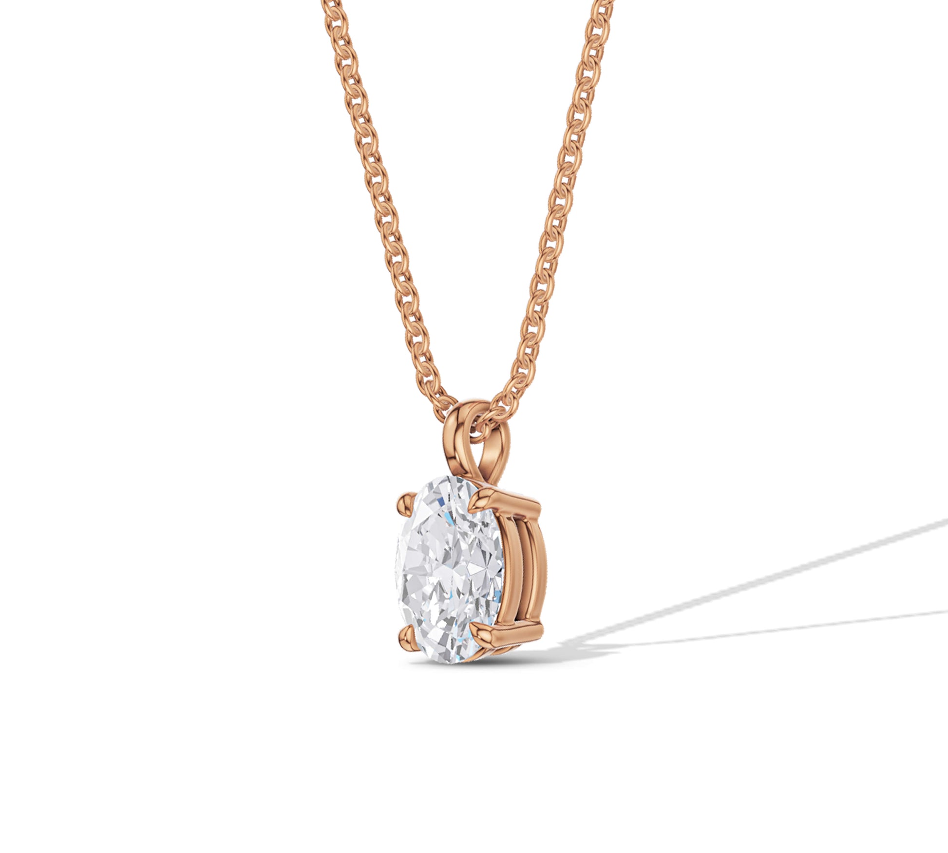 moissanite Solitaire Pendant Necklace
