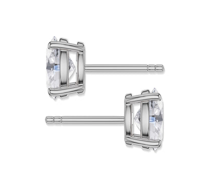 Elegant yellow gold ear studs