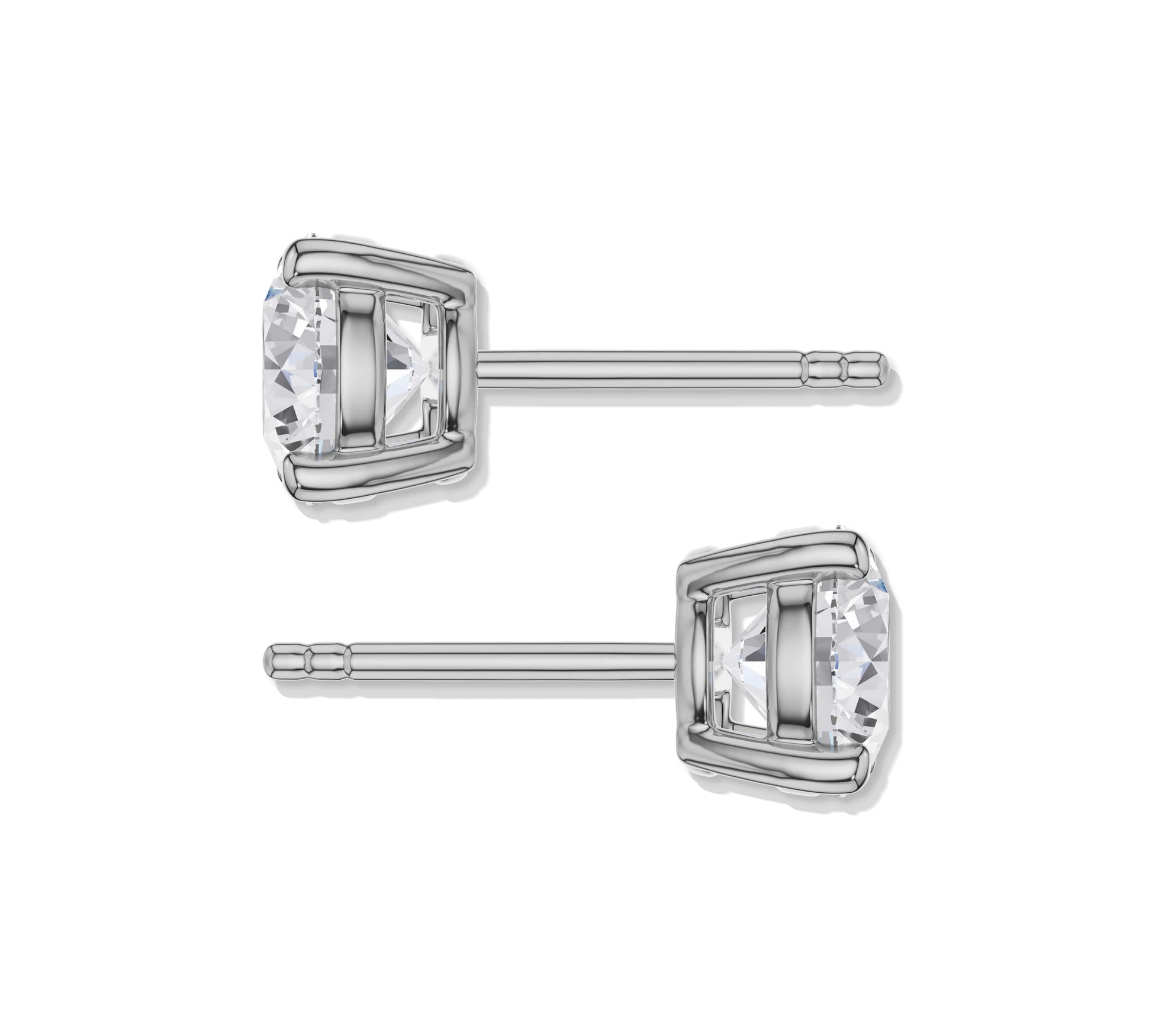 Beautiful white gold earrings
