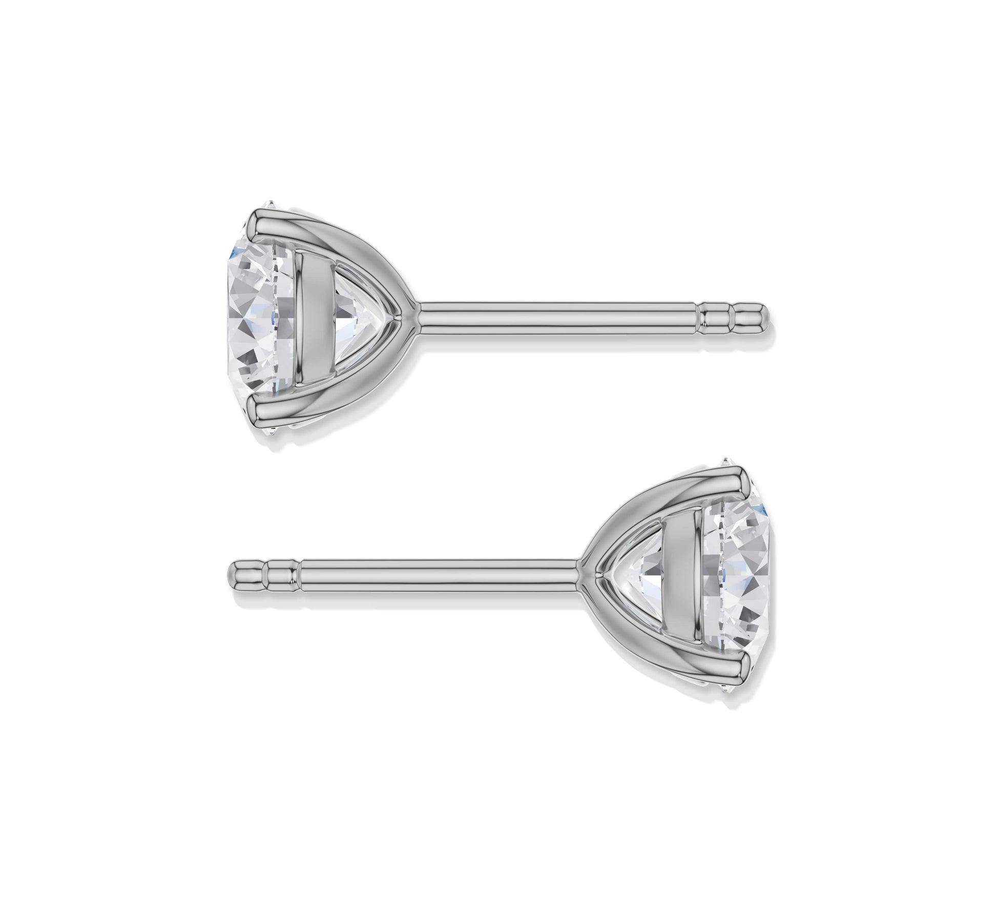 Minimal gold and diamond earrings for everyday wear
