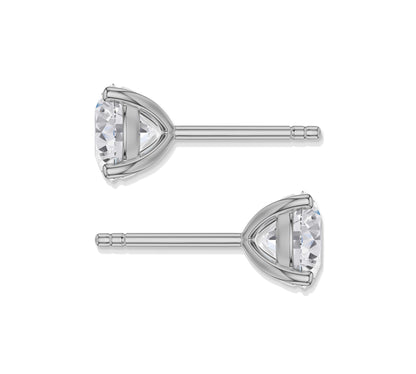 Minimal gold and diamond earrings for everyday wear