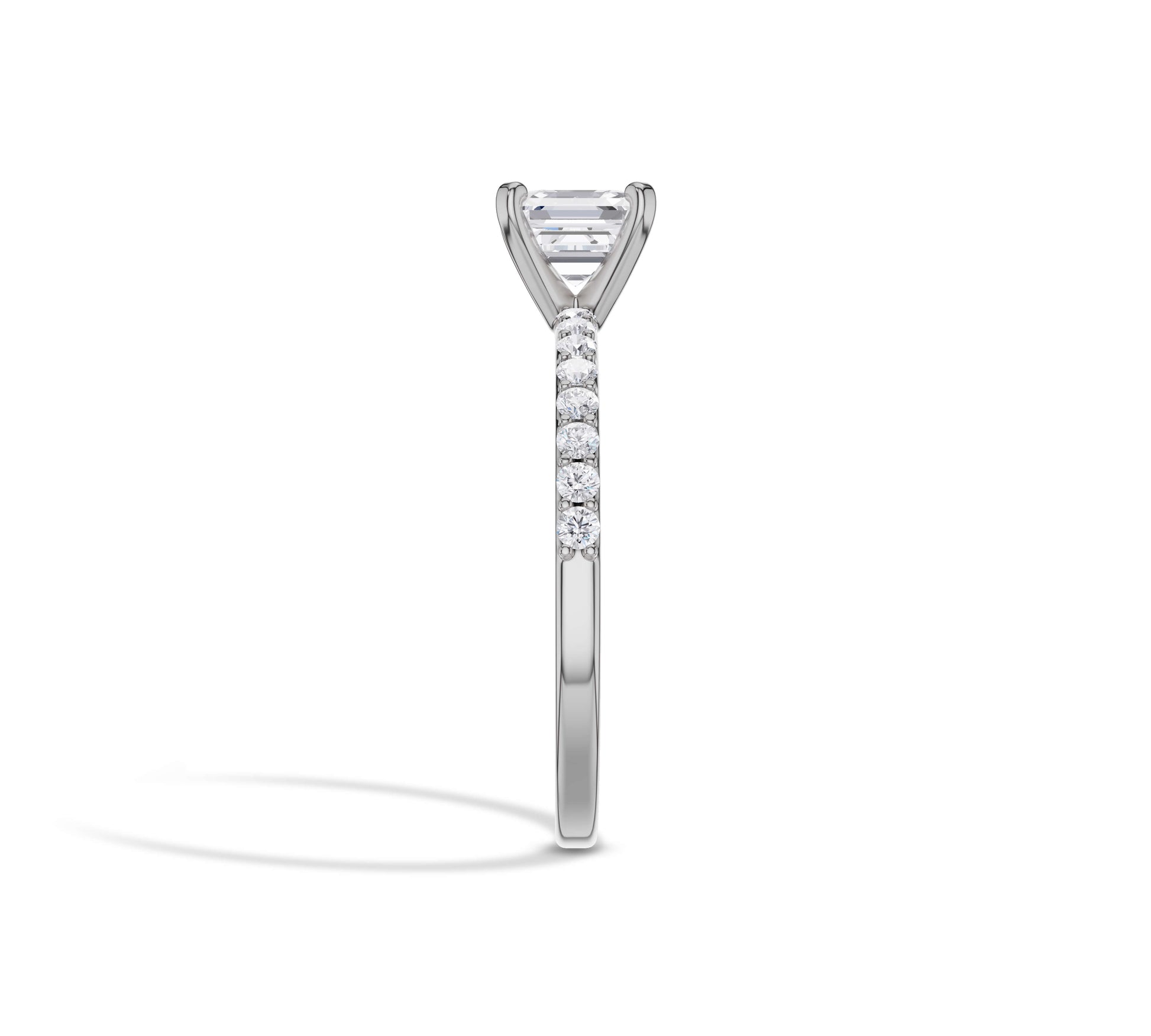 pave setting engagement ring