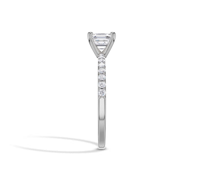 pave setting engagement ring