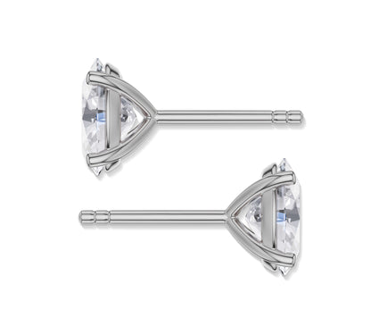 Simple and stylish white earrings