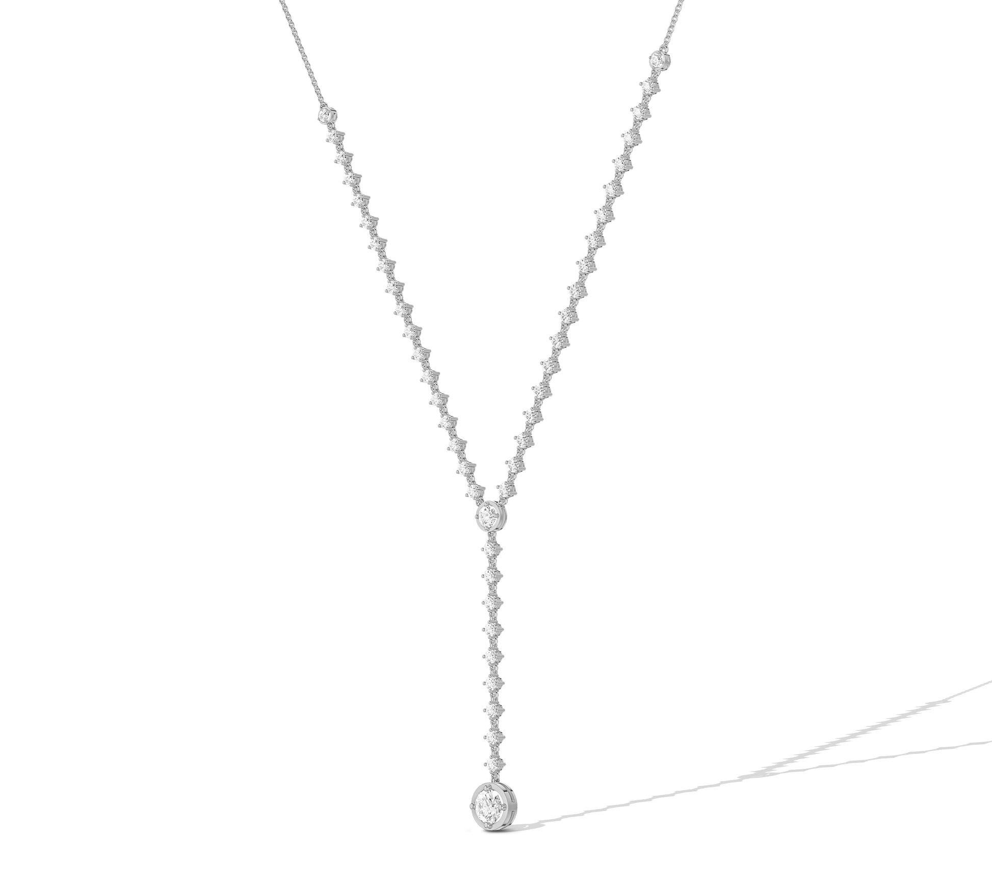 14k gold lariat necklace