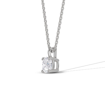 14k white gold and diamond necklace​