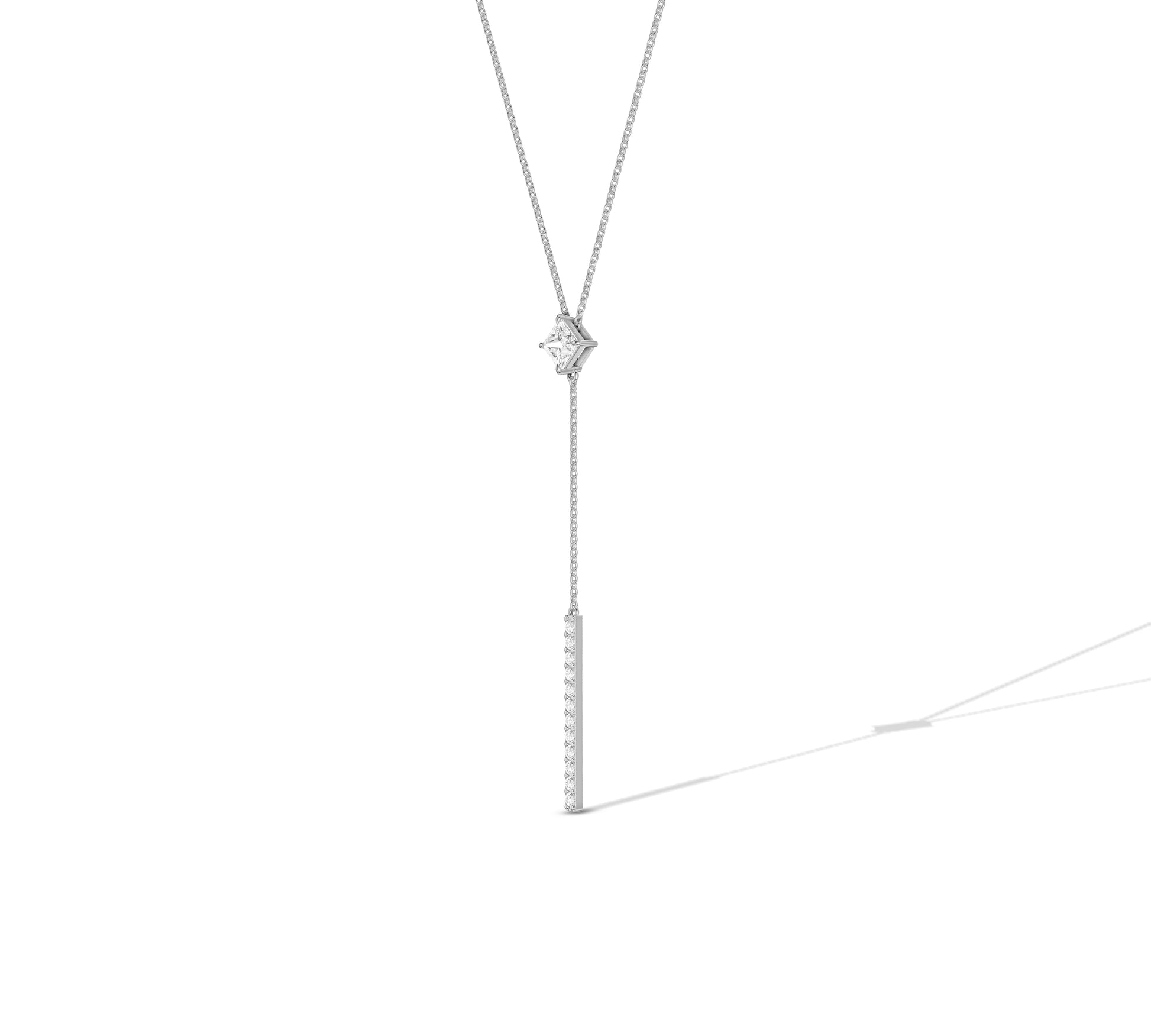 diamond y necklace