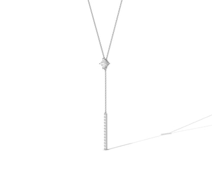 diamond y necklace