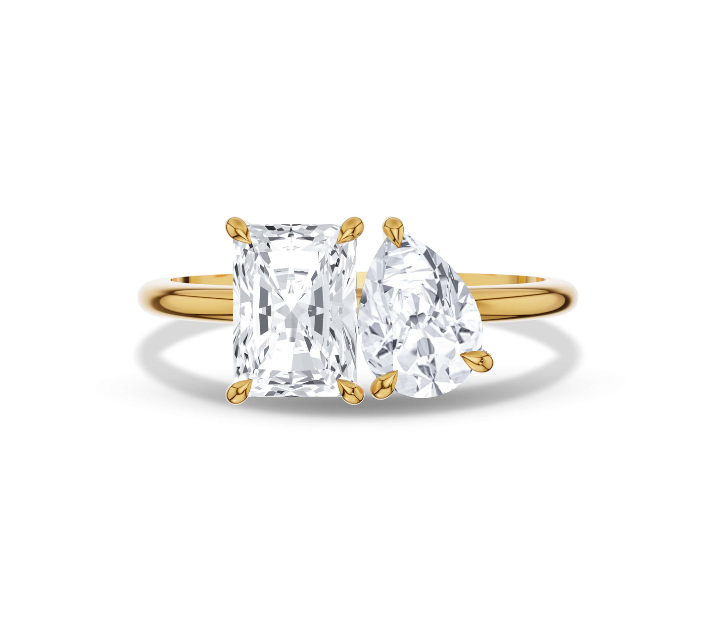 toi et moi engagement ring​