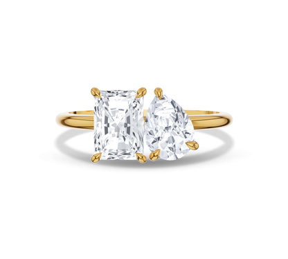 toi et moi engagement ring​