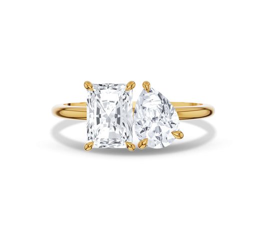 toi et moi engagement ring​