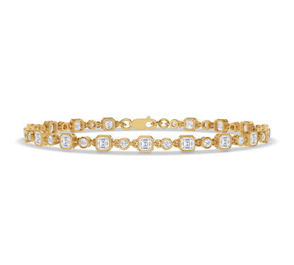 gold tennis bracelet​