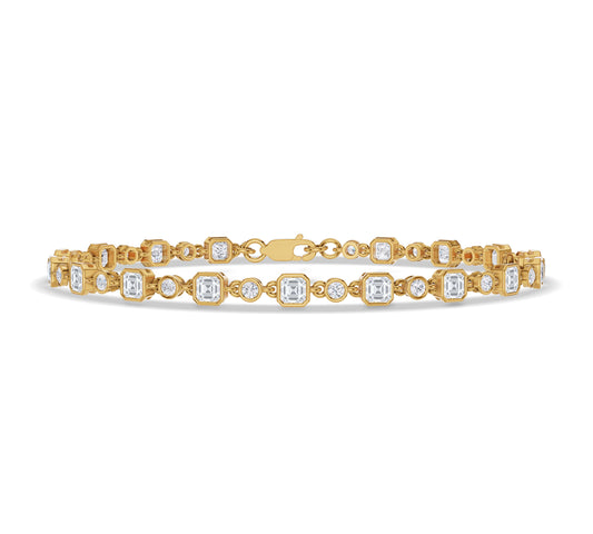 gold tennis bracelet​