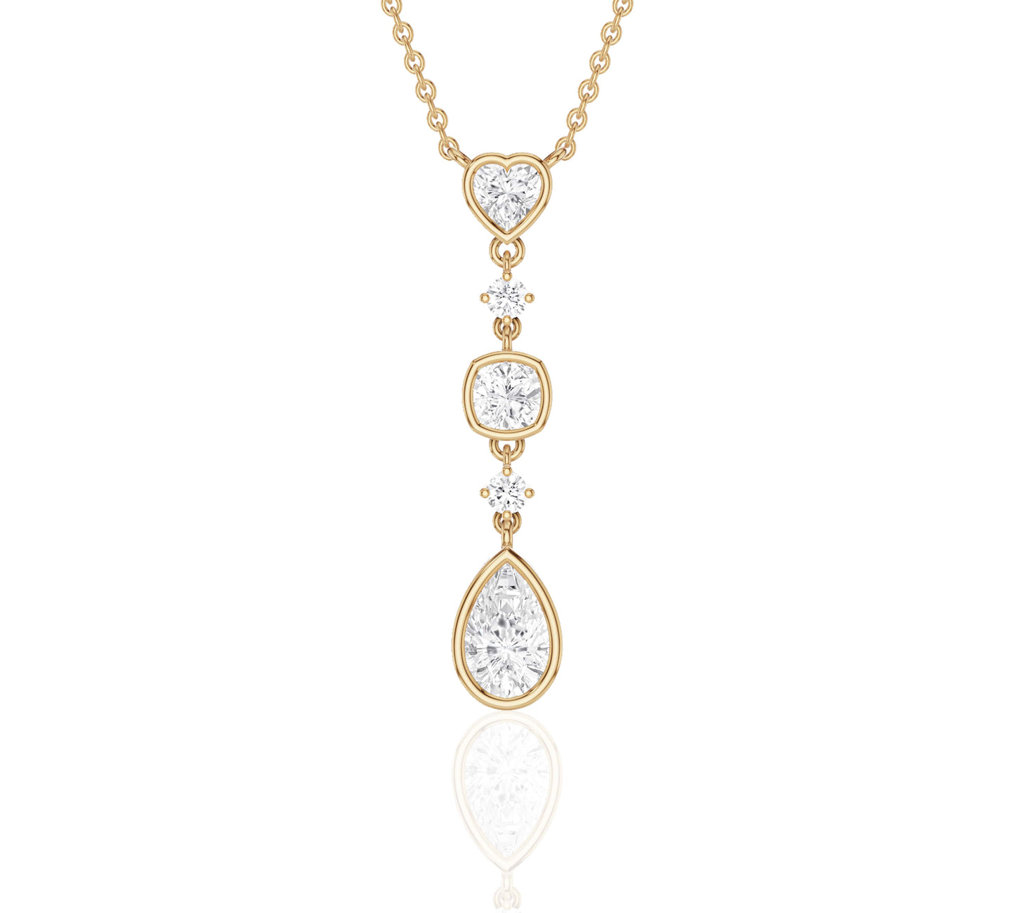 floating diamond necklace