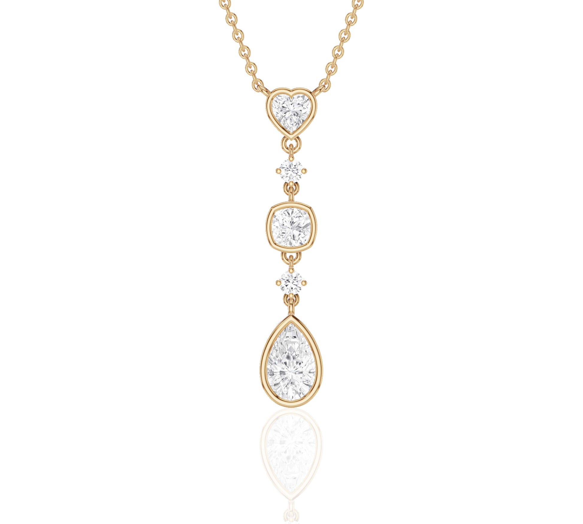 floating diamond necklace