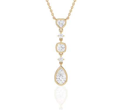 floating diamond necklace