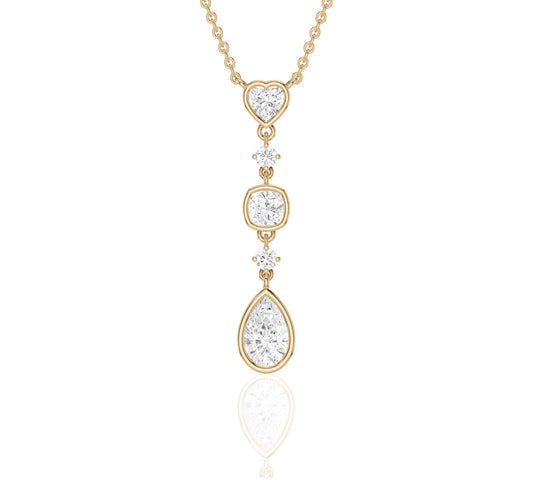 floating diamond necklace
