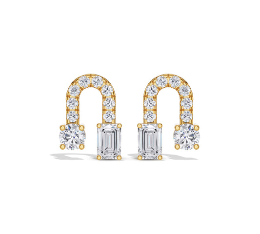 diamond ear studs