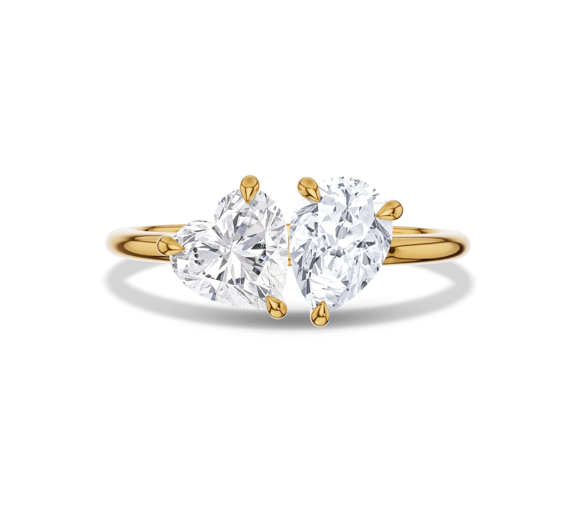 toi et moi engagement rings