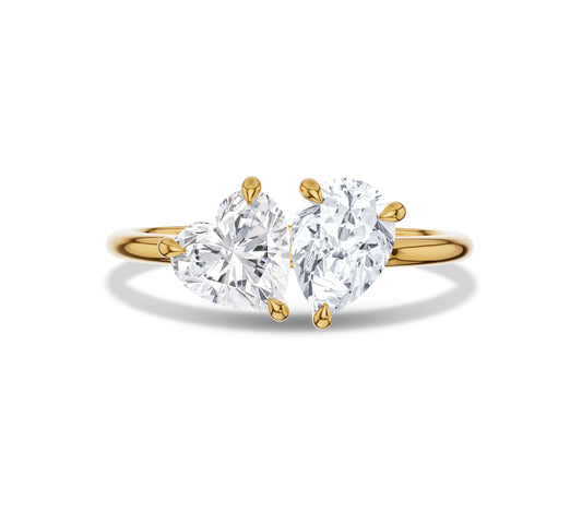 toi et moi engagement rings