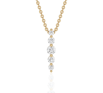 diamond bar necklace