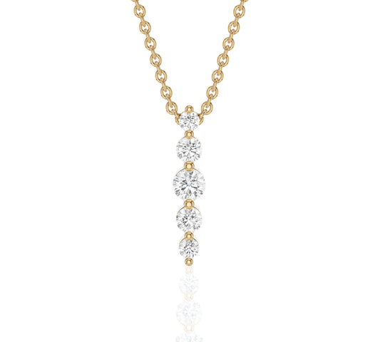 diamond bar necklace