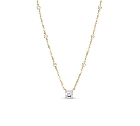 Station Diamond Necklace for Women